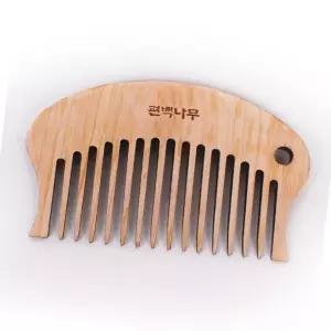 편백나무 순수편백나무 괄사빗 반달빗 120x70mm 1P 나무빗 편백나무 (WCBEBE3)