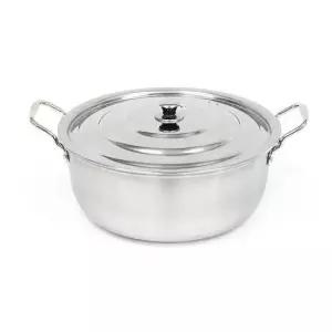 사골솥 업소용 인덕션겸용 통삼중 스텐 대형국솥 50cm(30.0L)