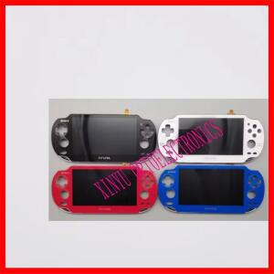 블랙/레드 새 OLED 스크린 (플레이스테이션 PS Vita 1000/1001/1004용), 터치 디지타이저 및 전면 프레임