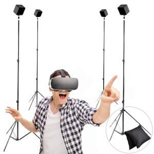 스카이윈 VR 삼각대 스탠드, HTC 바이브 기지국 호환 센서 스탠드 및 또는 오큘러스 트 컨스텔레이션용 마운트(4개 스탠드)