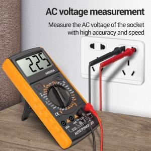 DT9205A 디지털 멀티미터 자동 인식 및 NCV 유도 기능 AC/DC 전압 전류 측정 전기 테스터 기술자용)