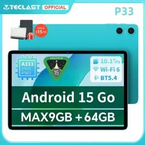 게임용태블릿 Teclast P33 안드로이드 15 태블릿 101인치 1280x800 IPS A333 5코어 9GB 램 64GB 저장용량 6