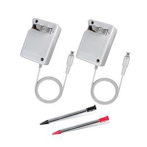 DSi Ndsi 3DS / 3DSXL New 3Dsll 2DSi Dixl 2 팩용 AC 어댑터 게임 충전기 (스타일러스 펜 포함)