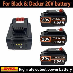 블랙앤데커 20V 배터리 BL2018 LST220 LB2X4020 LBXR20 무선 공구용 18V 3.0Ah 전동