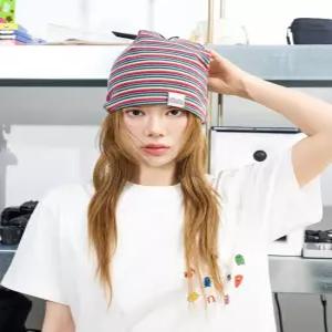 낫뉴 nn Label Stripe Beanie Red 모자 nn26ac01re