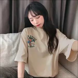 여자 레이스반팔 데일리 오버핏 레이스티 빅프린팅 반팔티 여성티셔츠 캐주얼