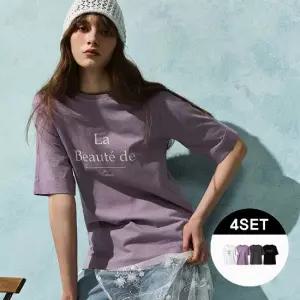 [밀라] 26SS 여성 피그먼트 티셔츠 4종 MD262F0405TS