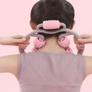 핸들 마사지롤러 지압 셀프마사지기 종아리안마기 허벅지마사지기 하체 (W9D9B8B)