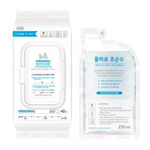 물따로 신생아물티슈 오리지날 캡형 (40매x12팩)