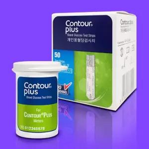 contour 당측정 검사지 50매 컨투어플러스원 호환 시험지 혈당체크 당뇨스트립 50매