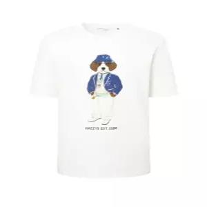 [25SS] HZTS5B755WT HAZZYS HARRY 로잉크루 해리 그래픽 티셔츠