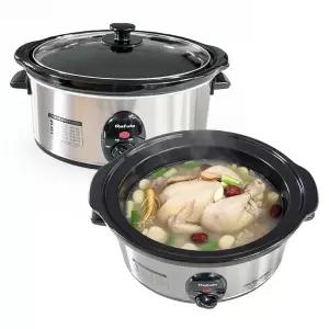 다판다 키친아트 라팔 대용량 세라믹 슬로우쿠커 3.2L 삼계탕 갈비찜 구운계란 찜기