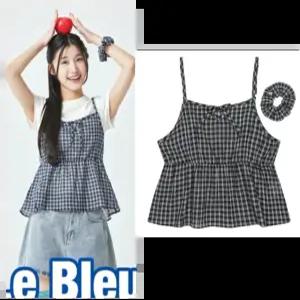 소이주니어 여름옷 여자 스크런치 체크뷔스티에 블라우스 여아 고학년 레이어드용 6M5652