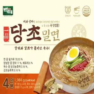 백제 당초 밀면 496g x 4개(4인분)