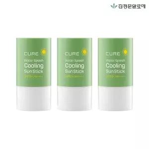[김정문알로에] 큐어 라센스로에 워터 쿨링 선스틱 23g 3개