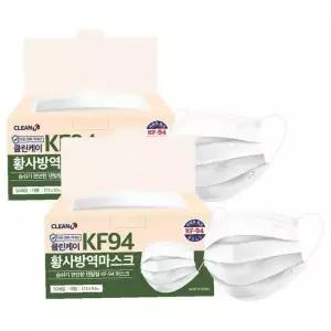클린케이 의약외품 덴탈형 KF94 마스크 대형 50매 2개 267920