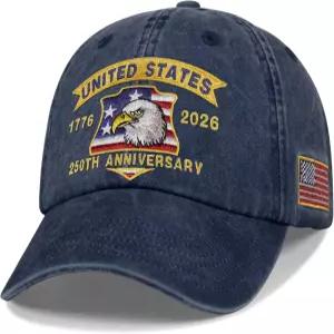 250주년 기념 USA 모자 미국 애국 상품 선물