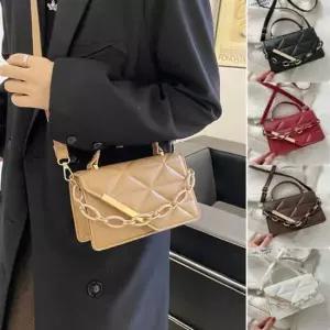 여성 미니 박스형 스퀘어 퀼팅 체인크로스백 미니크로스백