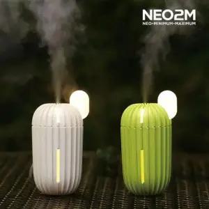초음파가습기 미니 무드등 선인장 가습기 라이트그린 NEO2M HP838