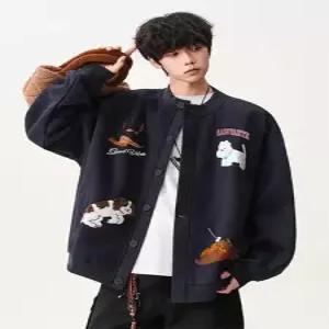 썬더볼츠 남사친 캐주얼 가을 카디건 맨투맨 플리스 퍼피 상의 긴팔티 KKE3