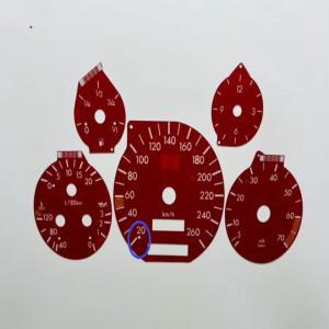 [호환품]메르세데스-벤츠 호환 호환 AMG 호환 호환 마크 W140 R129용 계기판 - 속도계 표시판 MPH를 km/h