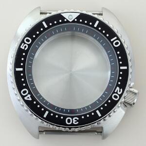 45mm 남성용 스틸 시계 케이스 사파이어 크리스탈 모드 터틀 아발론 세이코 NH35 NH38/34 무브먼트 100M 방
