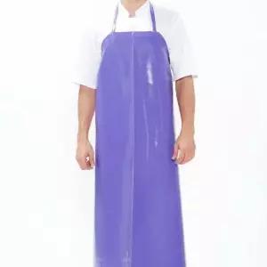 작업 업소용 수산 시장 횟집 롱타입 앞치마 퍼플