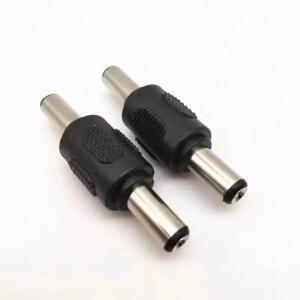 DC 전원 5.5x2.1mm 커넥터 어댑터 남성-남성 커플러 잭 소켓