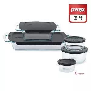 코렐 다크 저장용기 파이렉스 5p세트 이지그랩 디쉬rst292