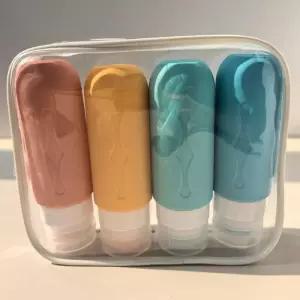 [룽스_65]공병 휴대용 여행용실리콘공병 샴푸통 4p