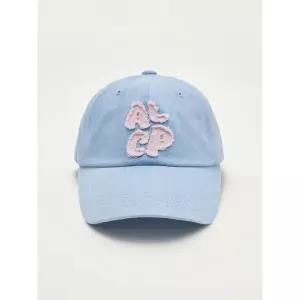 매장정품 ALLINCOMPLETE [남녀공용] ALCP 아플리케 워시드 볼캡 (연청)