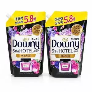 [셀러허브]DOWNY 호텔 컬렉션 미스티크 4.1L 섬유유연제 리필 2개 (S50144618)