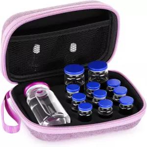 아셀레직 펩드 케이스 2x3ml Bac 워터 바이알 보관 Glp 인슐린 냉장고 홀더 휴대용 여행 상자 퍼플