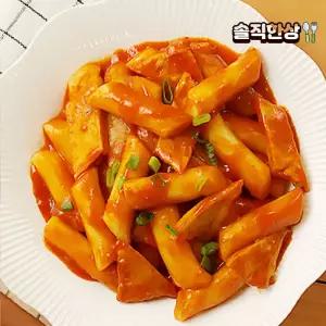 사계절 떡볶이 2인분 순한 카레 중간 매운 로제 짜장 쌀떡 밀떡 하얀크림 캠핑 야식 술안주