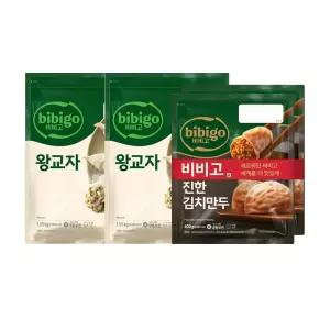 CJ제일제당 비비고 왕교자 1.05kg x2개 + 진한김치만두 400g x2개