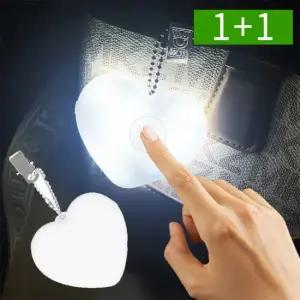 오엠티 1+1 하트라이트 키링 LED 열쇠고리 가방키링