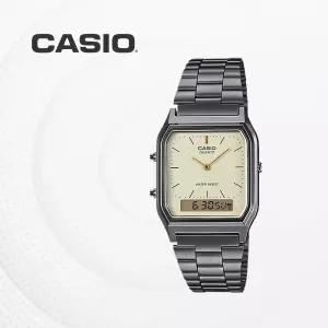 카시오 남자 여자 손목시계 아날로그 빈티지 사각 전자시계 커플아이템 AQ-230GG-9A