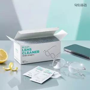 [닥터퓨리]프리미엄 일회용 안경닦이 렌즈클리너 200매 레몬향 안경클리너
