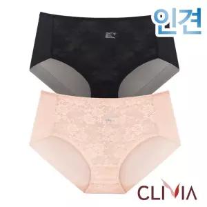 [크리비아]인견 레이스 미디 헴누디삼각팬티1종(CPT3797)