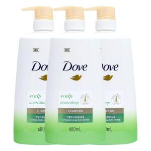 도브 스칼프 너리싱 샴푸 680ml 3개