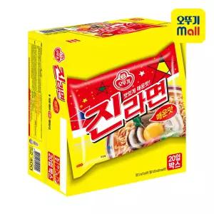 오뚜기 진라면 매운맛 120g, 20개