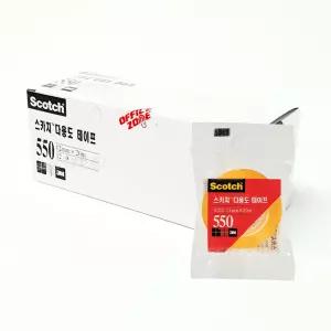 3M 스카치 다용도 테이프 550R 12x20M 12개 1갑 리필