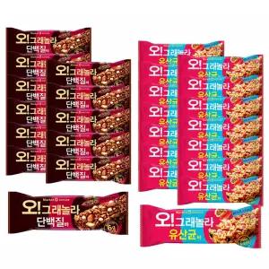 마켓오네이처 오 그래놀라 단백질바, 40g, 12개 + 유산균바, 35g, 15개