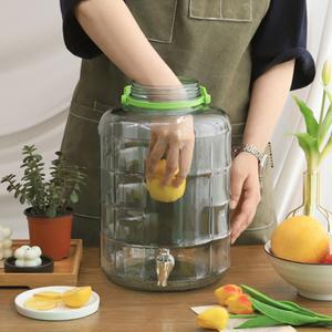 유리 매실청병 액기스 매실 담금병 수도꼭지 과실주통