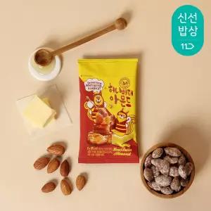 [산과들에] 허니버터아몬드 30봉 낱봉 / 시즈닝 아몬드 견과류 간식