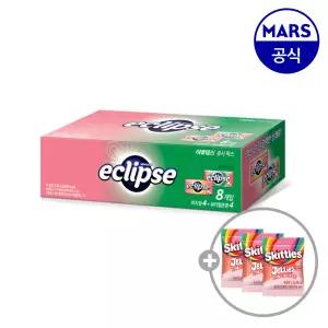 이클립스 쥬시믹스팩 8개입+증정 (스키틀즈젤리 2.5gx3개) (피치34gx4개+워터멜론30gx4개)