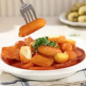 [신세계라이브쇼핑][낭만부부] 치즈 몽땅 떡볶이(500g) + 모짜렐라 치즈 가래떡(235g)