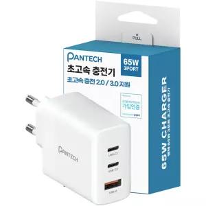 팬택 PD 65W 3P 멀티포트 초고속충전기 노트북 태블릿PC 케이블미포함