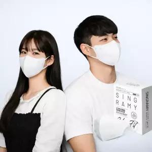 싱그라미 컬러핏 KF94 새부리형 마스크 30매입 중형 대형 특대형