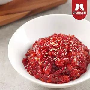[마녀바스켓]쫄깃통통 밥도둑 비빔젓갈 비빔오징어젓 500g
